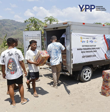 YPP Emtek Media Jangkau Manggarai Timur Salurkan Bantuan Gempa kuburaya dan Layanan Psikososial Anak